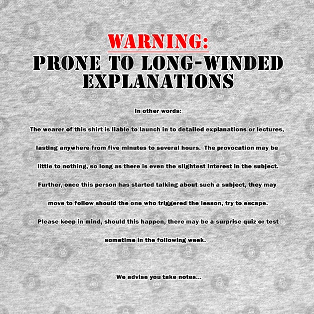 Explanation Warning by Clockwork Engines, L.L.C.